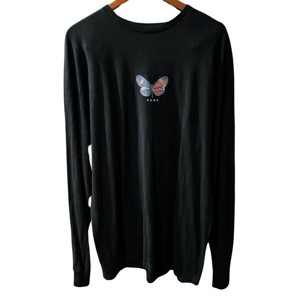 VANS Metamorphosis black Long Sleeve Tee Men's sz XL Black VN0A49RIBLK